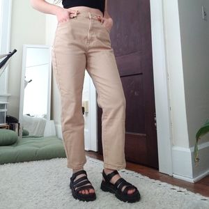 NWT - High waisted beige jeans